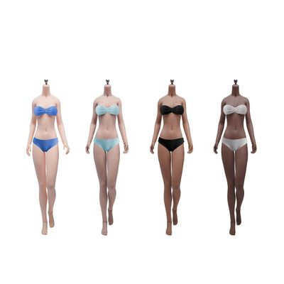1/6 Scale Female Body, Female Super Flexible Pale/Suntan Skin Medium Bust Seamless Action Figure Body Doll with Detachable Feet (S48B Brown Skin No Head)