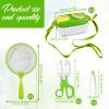 3 Sets Bug Catcher Kit Outdoor Exploration Kit Summer Toys Nature Explorer Kit Bug Collection Kit with Insect Catcher Box, Butterfly Nets, Tweezers (Green) view 2