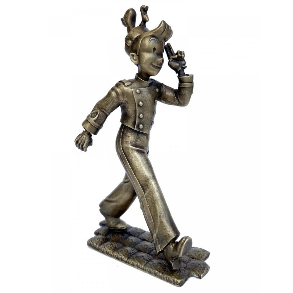 Plastoy SAS Bronze Pixi Spirou and Spip en Marche Action Figure Statue Collectible 5507 (2022)
