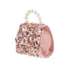LIFKOME 1pc Fashion Sequin Crossbody Bag for Girls Portable Storage Purse for Boys and Girls for Jewelry Toys Snacks and Daily Use Pink view 1