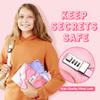 CAGIE Diary with Lock for Girls, A5 Password Refillable Lined Journal Kit Locked Diary, Cute Stuff Christmas Birthday Gifts for Girls 6 7 8 9 10 11 12 13 14 Year Old Girl Toys, Teen Girl Gifts, Pink view 2