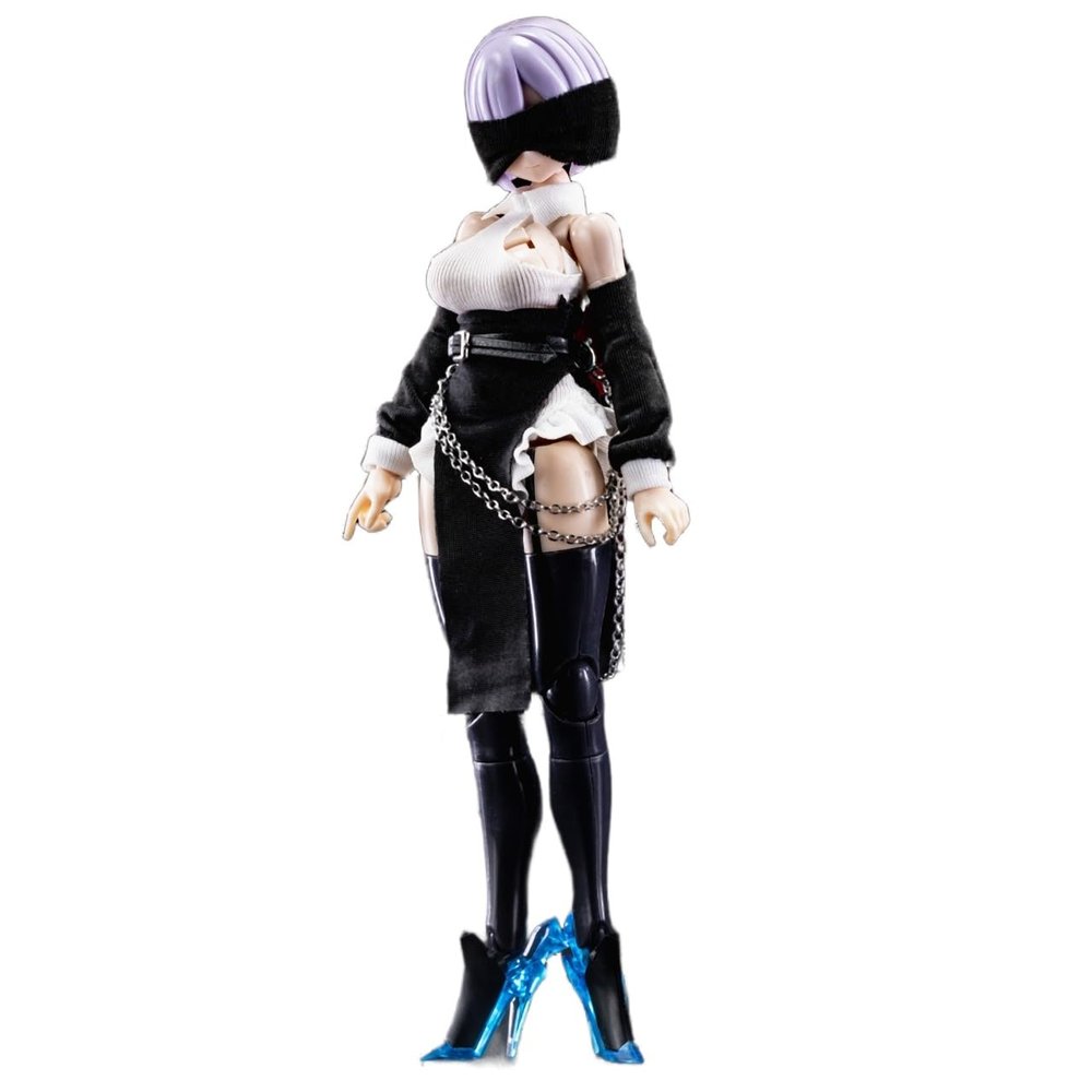 1/12 Scale Female Doll Clothes Trendy Dress for 6 inch Woman Action Figure Body
