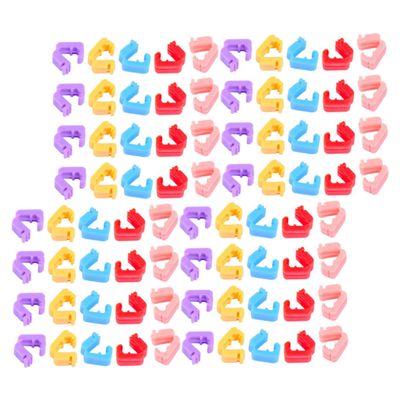 COLLBATH 500pcs Balloon Clips Balloon Ties for Party Decorations Easy Use Sealing Clips for Weddings Birthdays and Celebrations Plastic Buckles