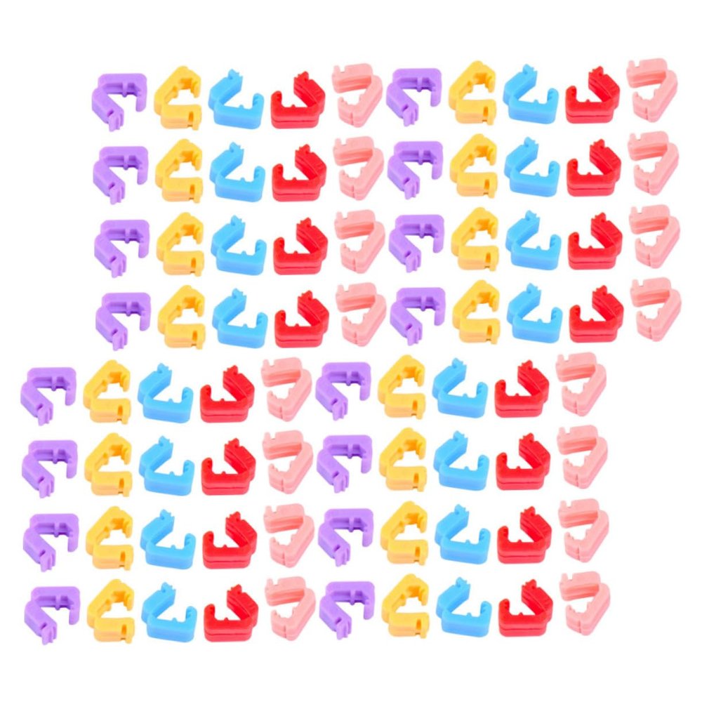 COLLBATH 500pcs Balloon Clips Balloon Ties for Party Decorations Easy Use Sealing Clips for Weddings Birthdays and Celebrations Plastic Buckles