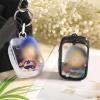 2pcs Clear Figure Display Bag, Blind Box Display Pouch Bag with Keychain Portable Small Doll Storage Bag Mini PVC Doll Bag Carrying Case for Mini Figure Doll Collectors(Black, White) view 3