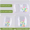 2pcs Clear Figure Display Bag, Blind Box Display Pouch Bag with Keychain Portable Small Doll Storage Bag Mini PVC Doll Bag Carrying Case for Mini Figure Doll Collectors(Black, White) view 4