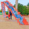 Dragon Dance Ribbon Poi, Outdoor Exercise Dragon & Phoenix Silk-Like Ribbon Streamer Flow Toy Set with Real-Like Dragon Head for Beginner and Pro (Red Phoenix, 32.8 ft) view 1