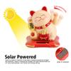 plplaaoo Waving Cat, Lucky Fortune Cat, Solar Powered Cute Waving Cat,Solar Powered Cute Waving Cat Good Luck Wealth Welcoming Cats Home Display Car Decor(Yellow) view 4