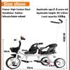 Toddler Push Trike with Parent Handle,Children's Stroller with Rear seat for 2-5 Years Old,Riding Pedal tricycles,Rear Wheel with Foot Brakes,Rear seat with Belt and armrest (Black) view 2