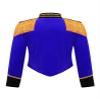 JEYPINMI Girls Circus Ringmaster Drum Majorette School Marching Band Uniform Long Sleeve Tassels Jacket Tops Blue 16 Years view 4