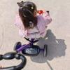 iumLeap Kids Tricycle for Age 2-5,Toddler Stroller with Parent Push Handle,2 in 1 Trolley Trike,3 Wheelers for Boys and Girls,Adjustable seat with Belt,wear-Resistant Foam Wheel (Purple Foam Wheel) view 2