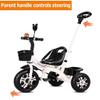iumLeap Kids Tricycle for Age 2-5,Toddler Stroller with Parent Push Handle,2 in 1 Trolley Trike,3 Wheelers for Boys and Girls,Adjustable seat with Belt,wear-Resistant Foam Wheel (Purple Foam Wheel) view 4