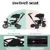 4 in 1 Toddlers Strollers pram for Age 18 Months to 5 Years Old,Kids trikes with Canopy and Parent Handle,Stable 3-Wheels Ride-on tricycles,Foam Wheel/Titanium Wheel (astronaut titanium wheel) view 3