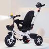 4 in 1 Kids Trike for 2-5 Years Old,Kids Tricycle with Parent Handle and Awning,Toddler tricycles with Swivel seat,guardrail and seat Belt,Rear Wheel with Double Brakes,Toddler Strollers (white with view 1
