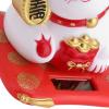 plplaaoo Waving Cat, Lucky Fortune Cat, Solar Powered Cute Waving Cat,Solar Powered Cute Waving Cat Good Luck Wealth Welcoming Cats Home Display Car Decor(White) view 4