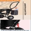 Toddler Push Trike with Parent Handle,Children's Stroller with Rear seat for 2-5 Years Old,Riding Pedal tricycles with Rear Bag,Rear Wheel with Foot Brakes (Black) view 4