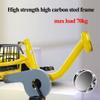 12inch Toddler Tricycle for 3-6 Years Old,Cargo Tricycle with Rear Steel Basket,3 Wheels Pedal Cruiser Trike,Sensitive Front Wheel Brake,Saddle/Handlebar Height Adjustable,Widen Wheel (Yellow 12inch) view 3