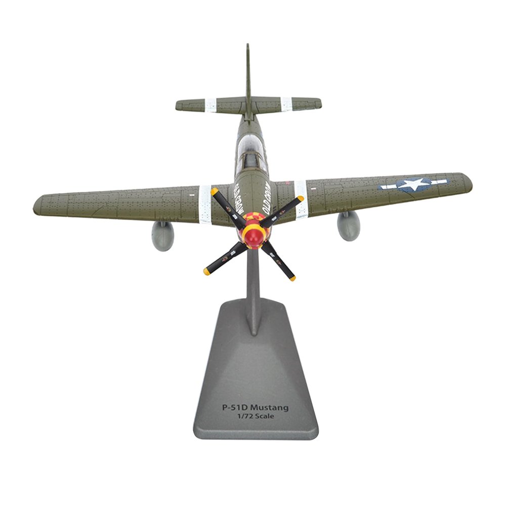 DAGIJIRD Simulation 1:72 Alloy Aircraft Model Alloy P51 Mustang Fighter Aircraft Model Military Plane Model