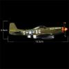 DAGIJIRD Simulation 1:72 Alloy Aircraft Model Alloy P51 Mustang Fighter Aircraft Model Military Plane Model view 4