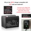 24V Battery Charger for Kids Ride on Toys,28.8V Upgradation 0.8A Charger for Children's Riding Electric Vehicles Truck,for Hikole,ANPABO,Hikole,Hikiddo,Hetoy Big Kids Car view 2