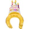 25pcs Party Balloon Hat Cute Inflatable Headband Party Headpiece Party Hair Decor Accessories Hair Accessories Birthday Party Headband Cake Aluminum Mold Happy Birthday Child view 1