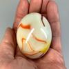 Toe Breaker 50mm (2") Gelato White Swirl Marbles Glass Toebreaker Huge view 2