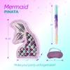 4E's Novelty Mermaid Pinata With Bat & Blindfold for Mermaid Birthday Party Decorations Supplies for Kids Girls Under the Sea Mermaid Ocean Theme Birthday Party Game Activity Mermaid Decor view 4