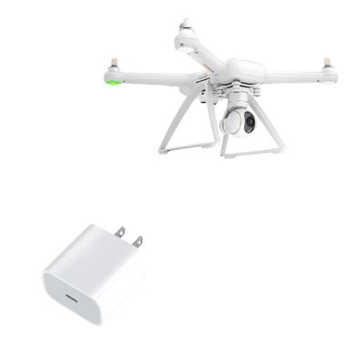BoxWave Charger Compatible with Fimi Mi Drone 4K - PD GAN miniCube (30W), 30W Tiny PD GAN Type-C Wall Charger - Winter White