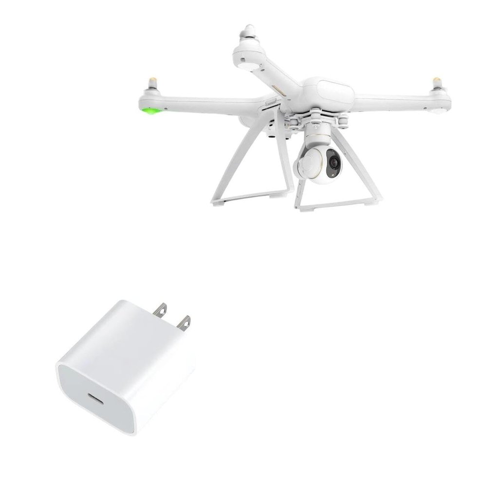 BoxWave Charger Compatible with Fimi Mi Drone 4K - PD GAN miniCube (30W), 30W Tiny PD GAN Type-C Wall Charger - Winter White