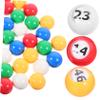 WHAMVOX 50 pcs Multicolor Window Balls for Bingo Game Activity Raffle and Party Events view 1