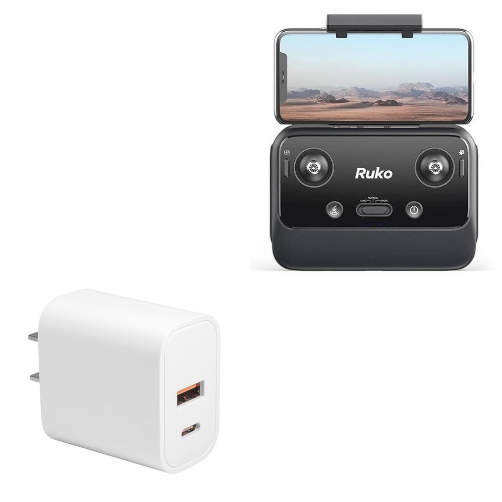 BoxWave Charger Compatible with Ruko U11PRO Remote Controller - PD miniCube (20W), 20W PD USB Type-C Wall Charger - Winter White