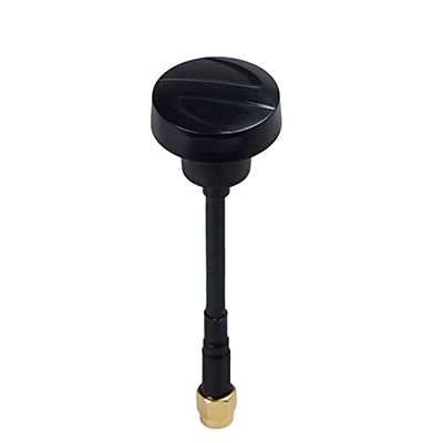 VERBANA 1 pc FPV Drone 5.8G 2.3Dbi RHCP FPV Antenna Drone SMA/RP-SMA TX RX mini Antenna Replacement for FPV Racing Drone Accessories Part (Color : SMA Short Black)