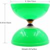 MAGICYOYO Diabolo MD01 Pro Triple Bearings Diabolos Yoyo for Kids Teen Adult, Beginners to Advanced Tricks Juggling Toy, Large 5" Chinese Yo-yo Diabolo +2 Pair Handsticks+Bag+2 Spare Cords Kit, Green view 3