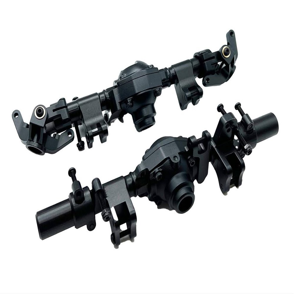 Racers Edge Black Aluminum Axle Housing Set (Front & Rear) for CEN RCE1970BK