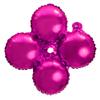 Quad 4D Mylar Balloons 12 inches Pack of 50 - Great for Event & Party Decoration (Fuchsia) view 1