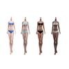 1/6 Scale Female Body,12inch Super Flexible Female Large Bust Anime Tall Seamless Action Figure Body Collectible (S50D Black Skin with Undetachable Feet) view 1