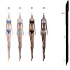 1/6 Scale Female Body,12inch Super Flexible Female Large Bust Anime Tall Seamless Action Figure Body Collectible (S50D Black Skin with Undetachable Feet) view 2