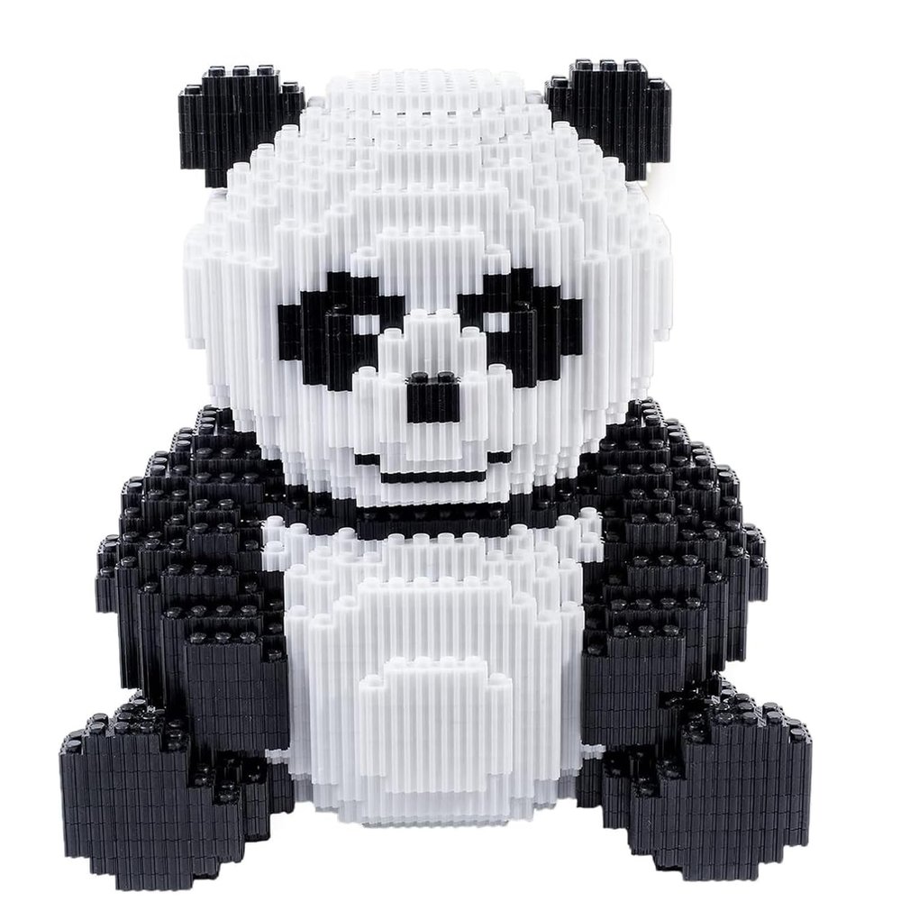 AHZILEl Animal Panda Blocks Building Set, 7822 Pcs Cute 3D Puzzle Mini Building Bricks Toy Kits, DlY Educational Particle Building Birthday Gift
