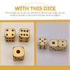 Totority Brass Dice Set 12 Pcs Vintage Metal Dice for Games DIY Party Fun and Gathering Entertainment Accessories view 3