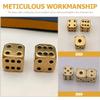 Totority Brass Dice Set 12 Pcs Vintage Metal Dice for Games DIY Party Fun and Gathering Entertainment Accessories view 4