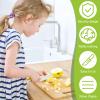 14Pcs Kids Cooking Kitchen Set Reusable Plastic Kids Cooking Cutter Set Toddler Kitchen Cutter Set for Kids Boys Girls (A) view 3