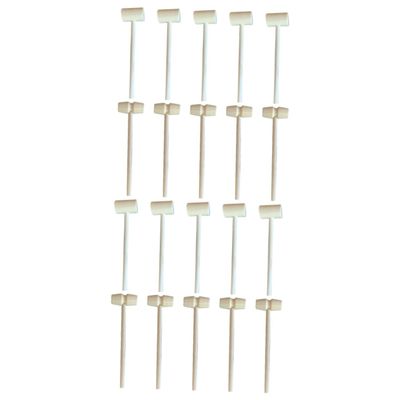 Vaguelly 20pcs Mini Wooden Hammers for Boys and Girls Safe and Natural Mallets for Cake Decorating and Educational Play Includes and Styles