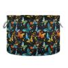 Abstract Butterfly Pattern Toys Storage Bin with Cotton Rope Large Capacity Clothes Storage Baskets Laundry Hamper Holiday Ornament Box Organizer for Bedroom Bathroom Nursery view 1