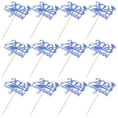 15pcs Graduation Cupcake Toppers for Class of Congrats Cake Decor for Graduation Parties Festive Cupcake Picks to Celebrate Achievements