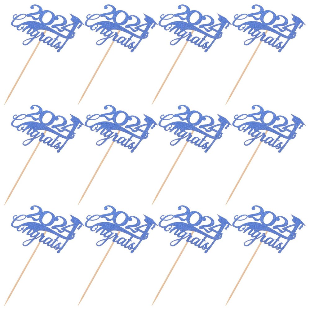 15pcs Graduation Cupcake Toppers for Class of Congrats Cake Decor for Graduation Parties Festive Cupcake Picks to Celebrate Achievements