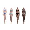 1/6 Scale Female Body,12inch Super Flexible European and American Body Types with Detachable Feet TBLeague Seamless Large Bust Action Figure Body (S53B Black Skin No Head) view 1
