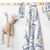 Personalized Baby Swaddle Blanket for Boys Girls Custom Baby Blankets with Name Bow Headband and Hat Set Customized Swaddles Gift for Newborns Love view 4