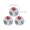 3Pcs Resin Food Dice for Chinese Gambling Games - Fish Prawn Shrimp Chicken Calabash Party Game Props view 3