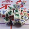 3Pcs Resin Food Dice for Chinese Gambling Games - Fish Prawn Shrimp Chicken Calabash Party Game Props view 4