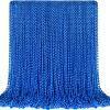 100 PCS Blue Bead Necklace, Blue Mardi Gras Christmas Oval Beads, 30.5" 4th of July Patriotic Beads Necklaces, Parade Throw Accessories for Independence Day Mardi Gras Hanukkah Pirate Theme Party view 1